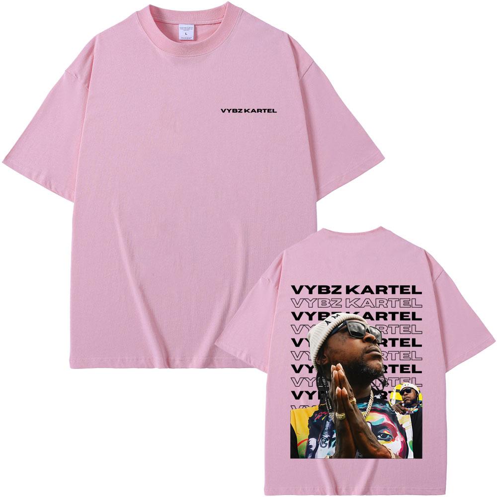 Rapper Vybz Kartel Grafik T-Shirt Herren Damen Hip Hop Mode Übergroßes T-Shirt Lässig Baumwolle Retro Kurzarm T-Shirts Streetwear