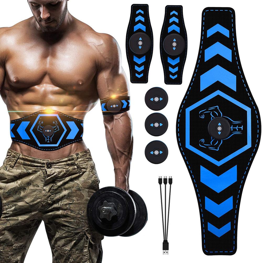 Ems Waist Fitness Abdominal Muscle Stickers Fitness Device Smart Charging Abdomen  Trainer Four-piece fitness belt #1