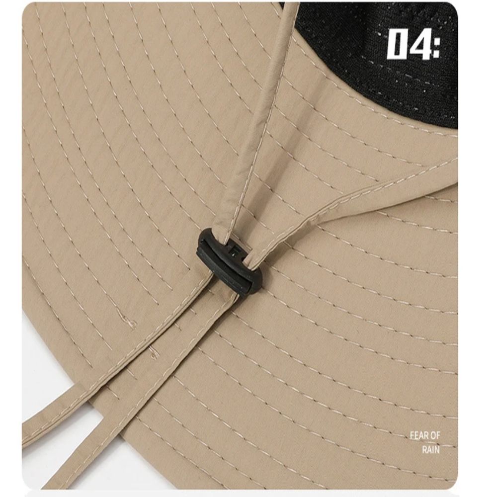 Cappelli da Pesca Outdoor in Terylene a Tesa Larga Traspiranti Anti UV Cappello a Secchiello Estivo Cappello a Secchiello Escursionismo
