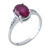 Silver Ring with a Natural Ruby 3.465ct, Item Weight 2.97 G (0503158)