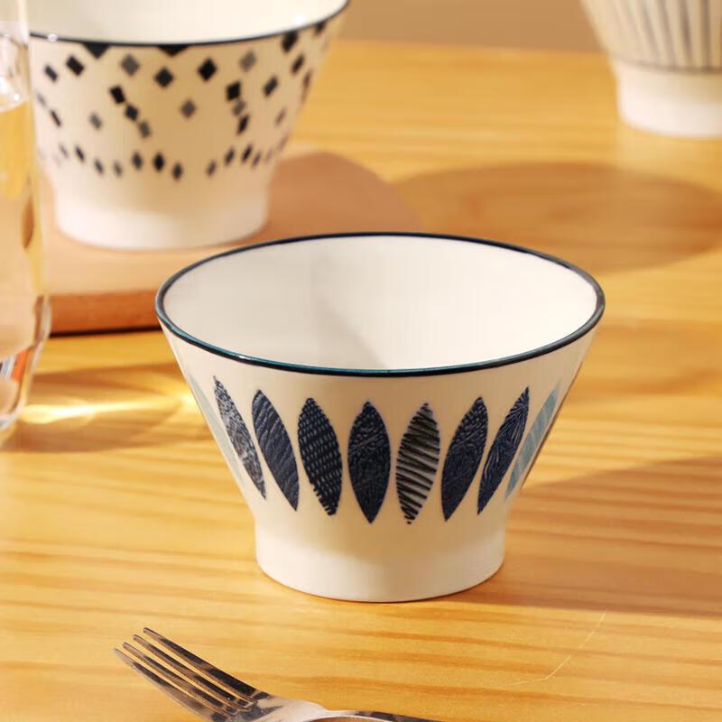 Zankang Ceramic Qingcai Douli Bowl 4-Piece Set