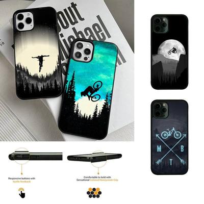 Mountain Bike MTB Phone Case For Iphone 13 12 Mini 11 Pro Max 7 8 Plus X Xs Max XR PC Hard Silicone Cover Shell
