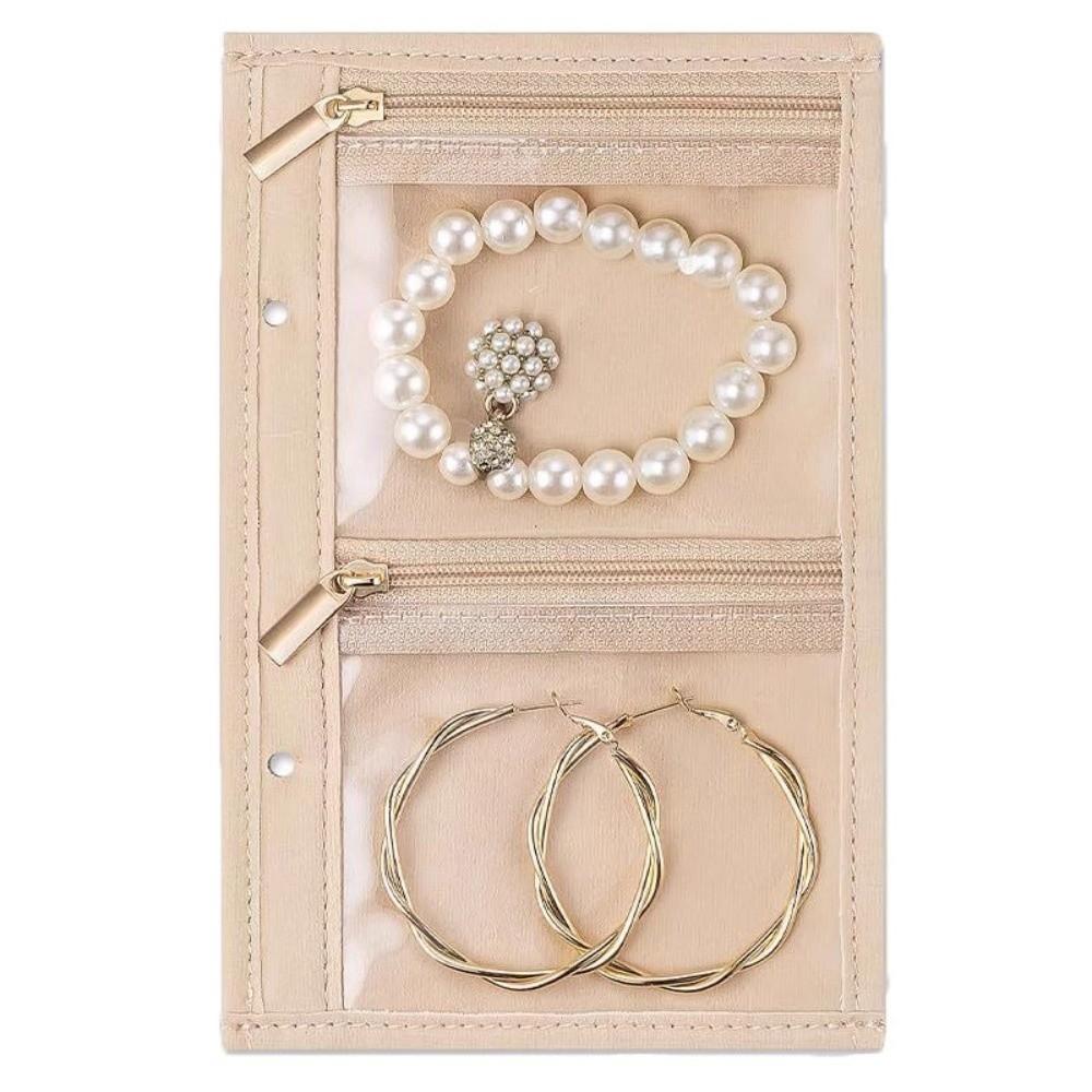 Leather Jewelry Storage Book Love Heart Necklace Binder Display Box Fashion Necklace Binder  Travel