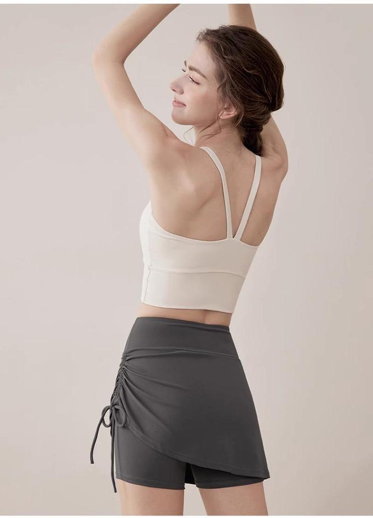 2025 Women's High Waist Tummy Control Butt Lifting Sports Shorts - Plus Size Summer Yoga Fitness Skirt