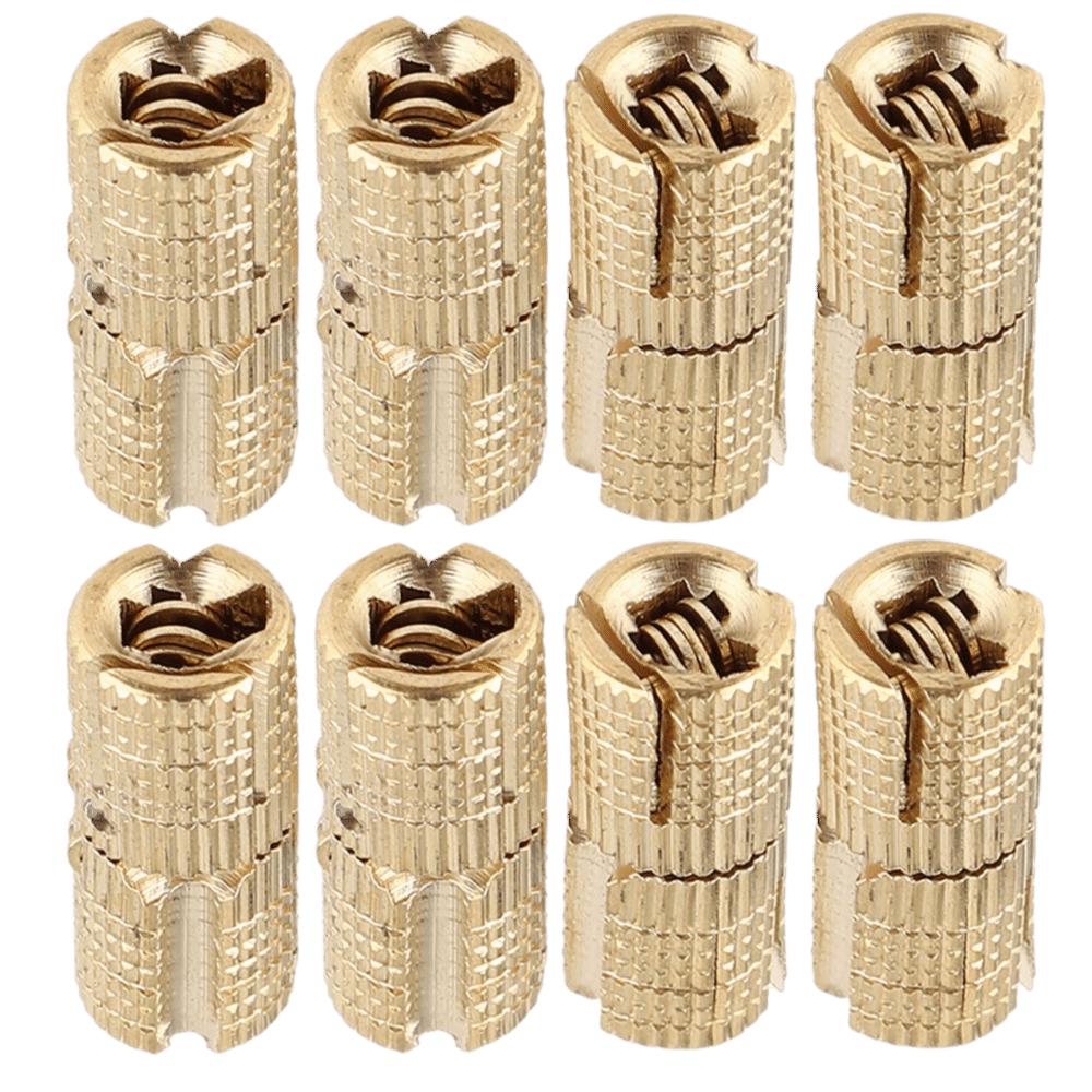 8PCS 8mm Cabinet Hinge Brass 180 Degree Opening Angle Barrel Hinge With Screws Invisible Furniture Hinge Furniture Making
