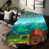 Casual Games S Stardew V Valley Decke Für Sofa Büro Bett Flugzeug Reise Schlafen Lesen Entspannen Camping Weich Und Warm