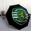 Printed Sporting CP logoPrinted Folding Umbrella,Outdoor,Leisure,And Travel Umbrella,Durable Umbrella Fabric,Birthday And Holiday Gift