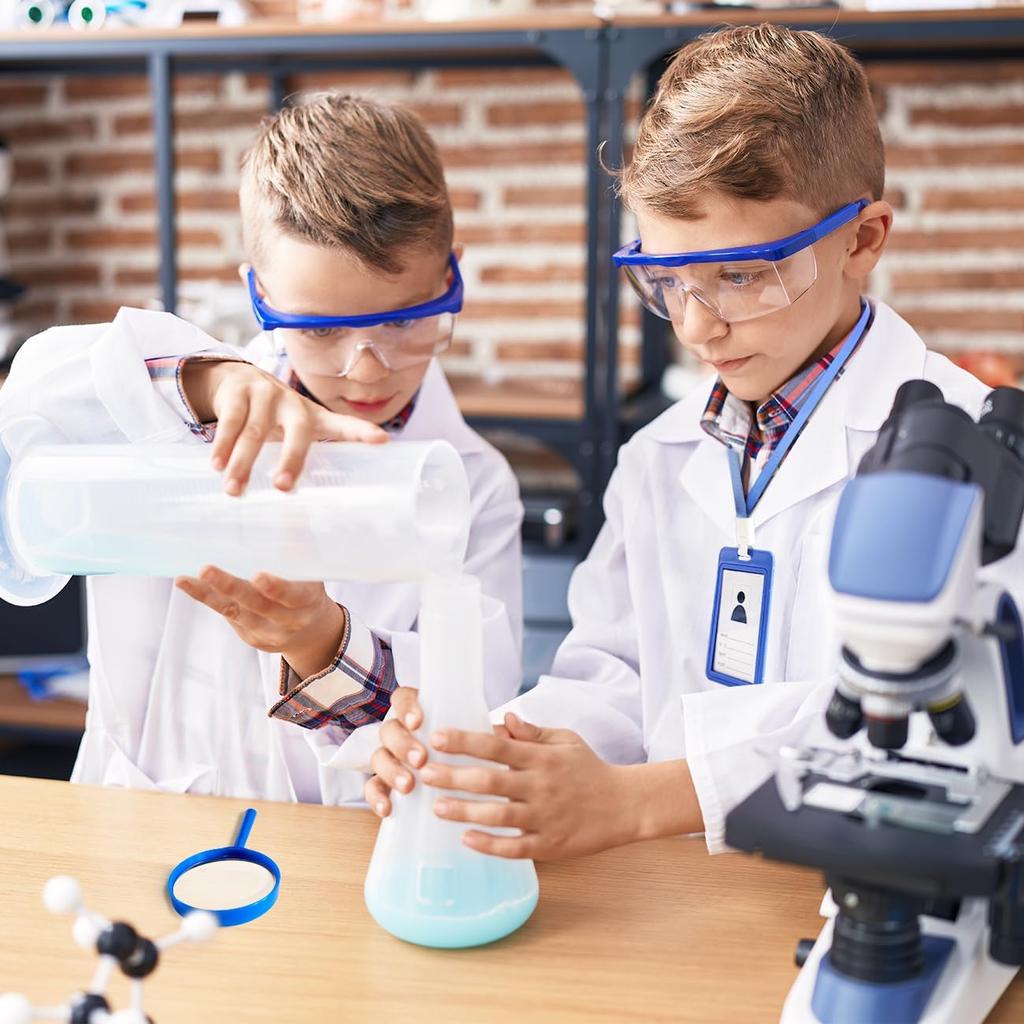 Lab Coat for Kids - White Doctor Coat with Stethoscope Toys Kids Vet Coat, Doctor Dress Up Costume for Toddler Boys Girl