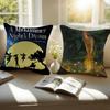 A M-Midsummer Nights Dream Pillow Case Sofa and Living Room Decorative Cushion Covers Dust-proof and Mite-proof Invisible Zipper