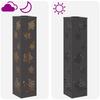 Solar LED Path Light 2 Pcs Black Cold Rolled Steel