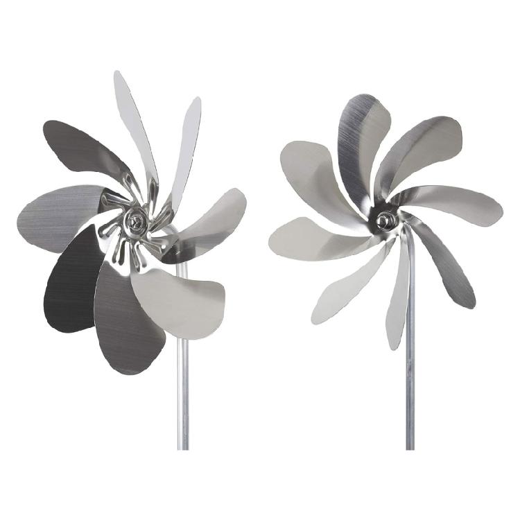Retro Garden Wind Spinner 360 Degree Rotation Metal Willdmill for Outdoor