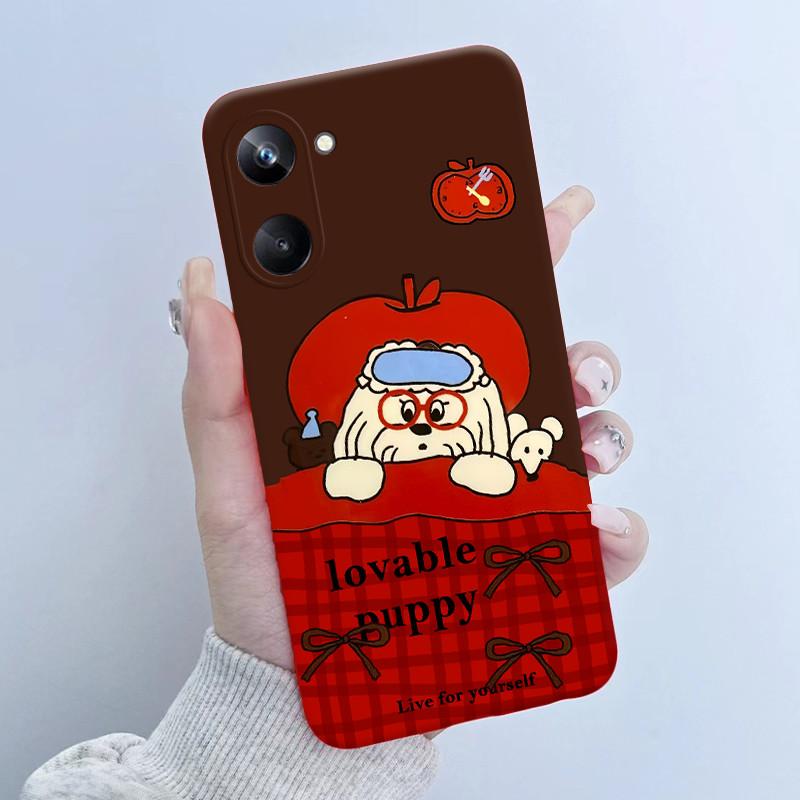 For Realme 10 Pro Phone Case RMX3661 Butterfly Flower Girl Design Soft Silicone TPU Back Housing for Realme 10Pro 5G 2022 Cover