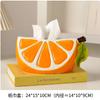 BRCeramic Tissue Box Cartoon Orange Lemon Toilet Paper Box Living Room Desk Storage Napkin Holder Home Decoraction LuxuryEY