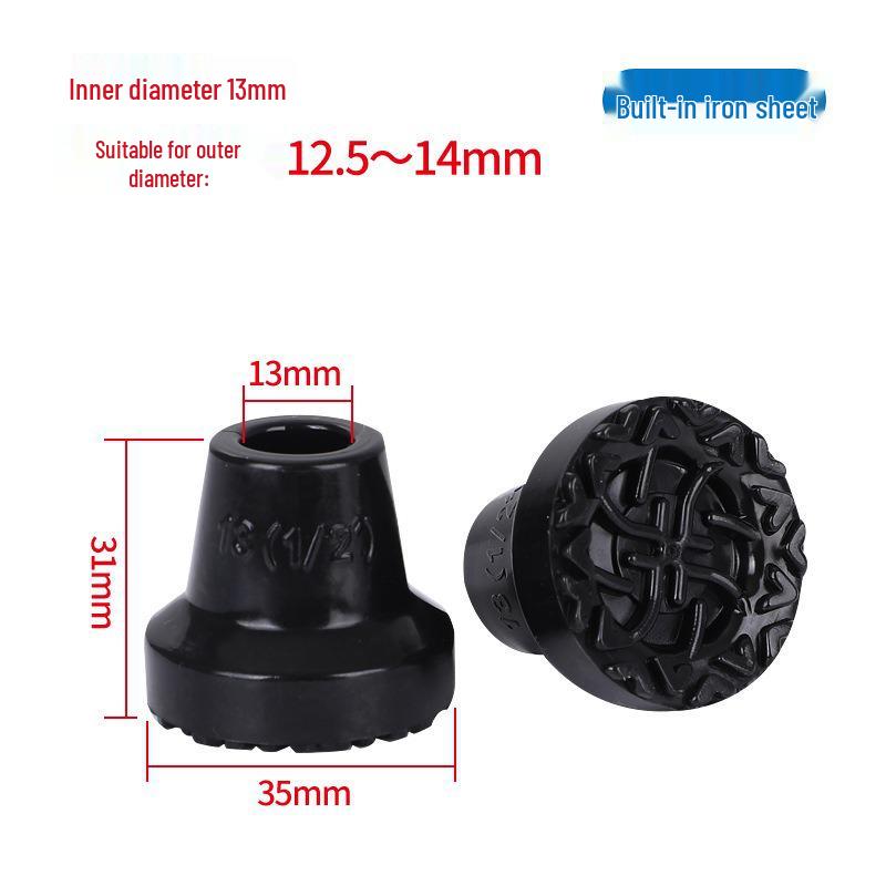 Non-slip Wear-resistant Quad Cane Rubber Feet Covers