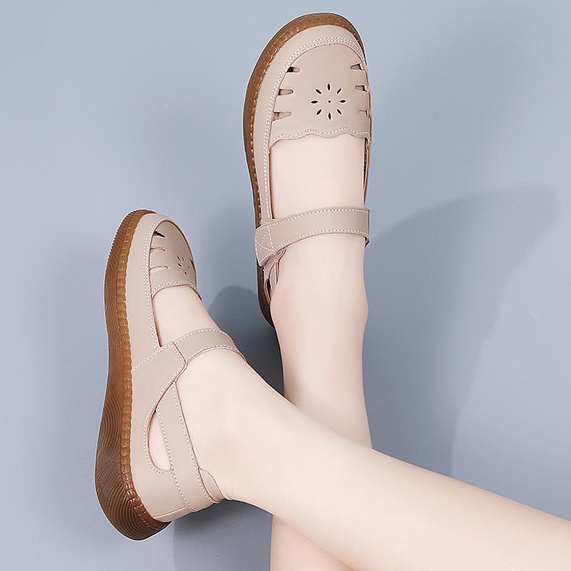 Fashion Sneakers Women Summer Lightweight Soft Sole Breathable Anti Slip Flat Bottom Nursing Sandals Women's Round Toe Hiking Shoes