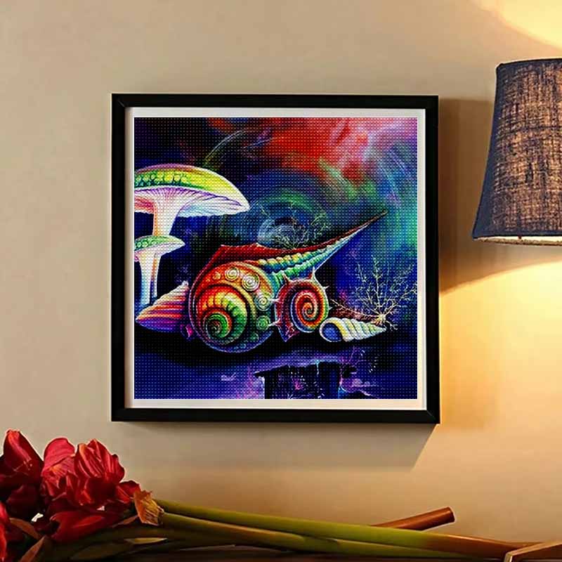 New Arrival 5D DIY Full Circle Diamond Painting "Painted Conch" Embroidery Cross Stitch Home Decor Gift