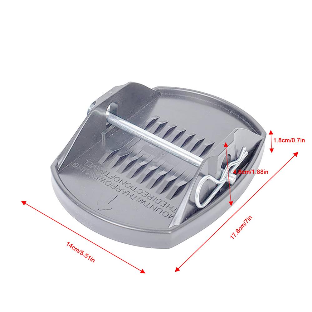 4Pcs/set RV Jack Pad Permanent Attached Jack Stabilizers RV Leveling Jack Stand Pads Chock Blocks Trailer Leveling Pad