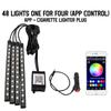 Car  Atmosphere RGB Strip LED Light Bar Lights USB APP With Remote Control Music Rhythm Flashing LampsInterior Car Decorative