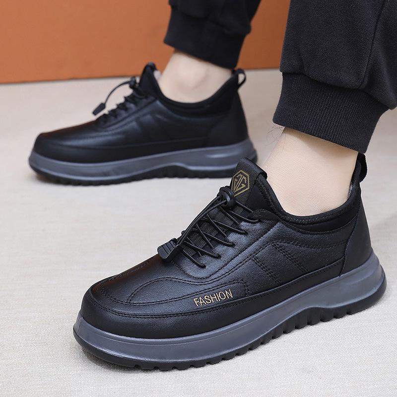 Winter new old Beijing shoes men's boots warm and non-slip wool dad shoes snow boots piled thickened cotton shoes