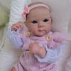 Real Looking Reborn Baby Girl Doll Bettie 18'' 48cm Full Body Silicone Vinyl Simulation Doll Handmade Exquisite 3D Painted Skin Newborn Dolls for Kids