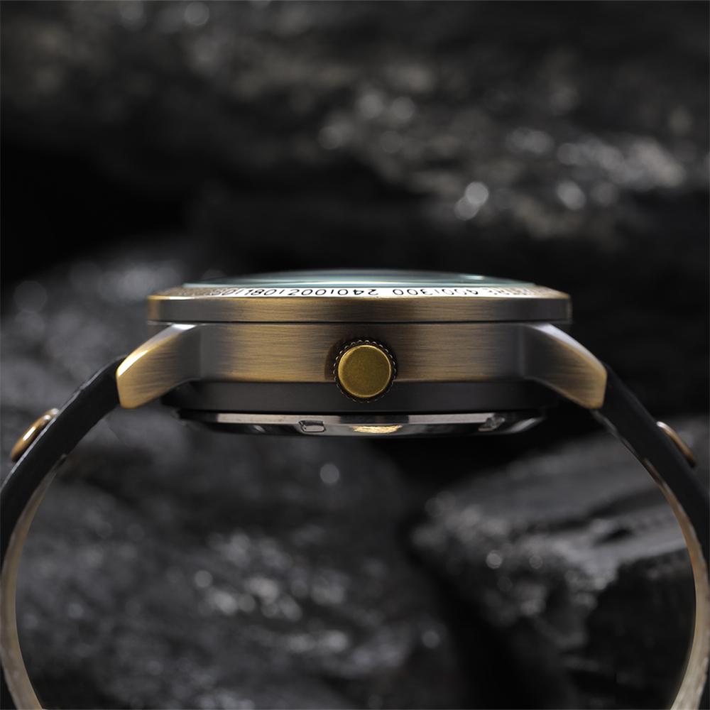 Personalized European American style men mechanical watch night light hollow out leisure retro fully automatic mechanical watch