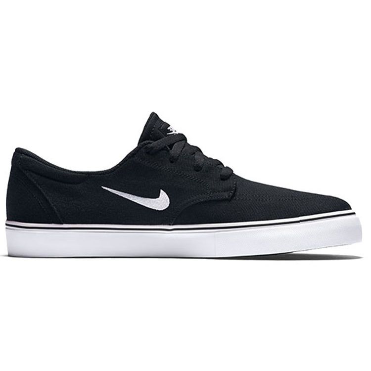 Nike Canvas Trendy Versatile Casual Slip-Resistant Durable Breathable Low-Top Skate Shoes Men sneaker Black 729825-001
