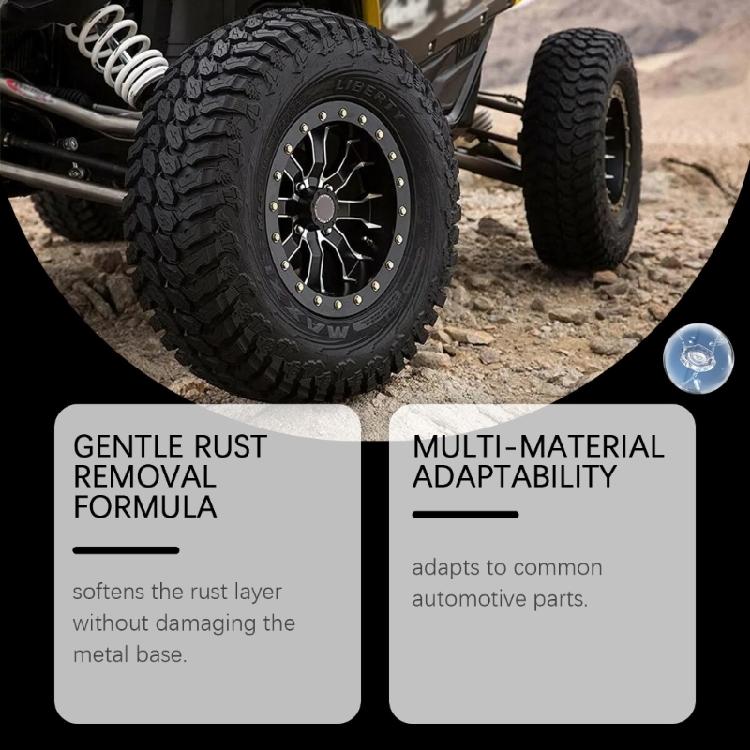 Powerful Oxidation Remover Sprayer for Car Parts Chains Tools Fast Reaction Formula Breaks Down Rust Without Scrubbing