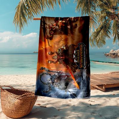 Ultra-Soft Beach Towel with Total War Theme,Ideal for Pool - Camping, Diving - Perfect Travel Essential, Vibrant Beach Towel.
