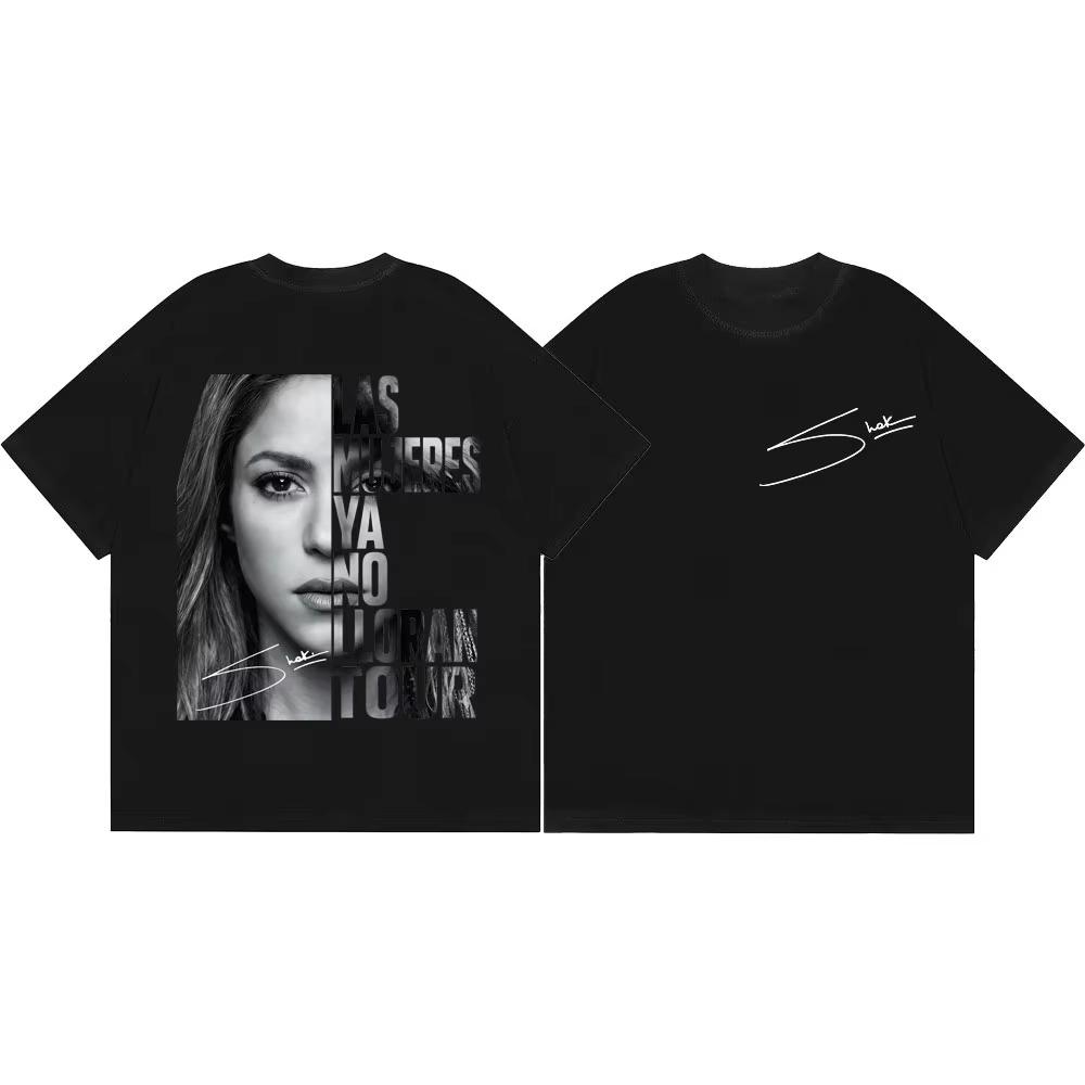 Shakira Las Mujeres Ya No Lloran World Tour 2026 Maglietta Grafica Unisex Unisex Magliette Estetica Vintage T-shirt Moda Casual