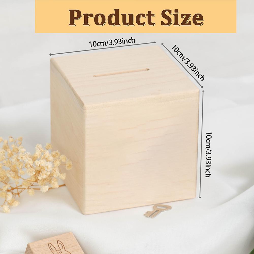 Customized name wooden cartoon dinosaur pattern printed money box, coin collection box, decorative piggy bank, birthday gift.