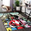 1 Stück Power Rangers Roter Ranger Stuhlmatte - Anime Cartoon Design, Rutschfeste Teppichmatte für Büro, Heimdekoration, Wohnzimmer, Schlafzimmer, Spielzimmer - Perfektes Geschenk