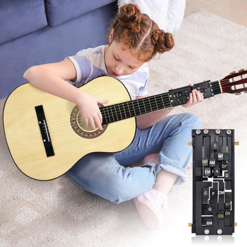 Guitar Chord Presser, One-Key Guitar Chord Trainer, Chord Helper, Auxiliary Trainer, Starter Learning Tool, Learning System, Practical Teaching Tool,