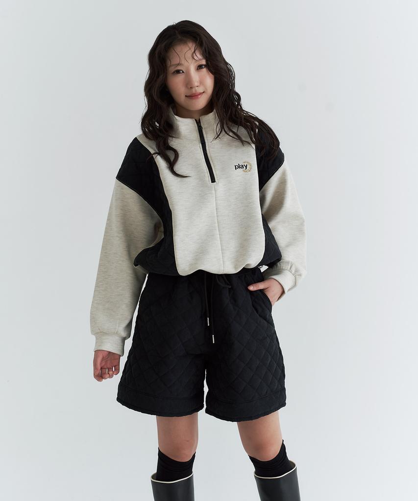 Peulleio Padded Quarter Pants _ Black