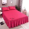 WOSTAR Nordic solid bed sheet cover bedspread summer soft comfort bedding set luxury home textiles single double queen king size