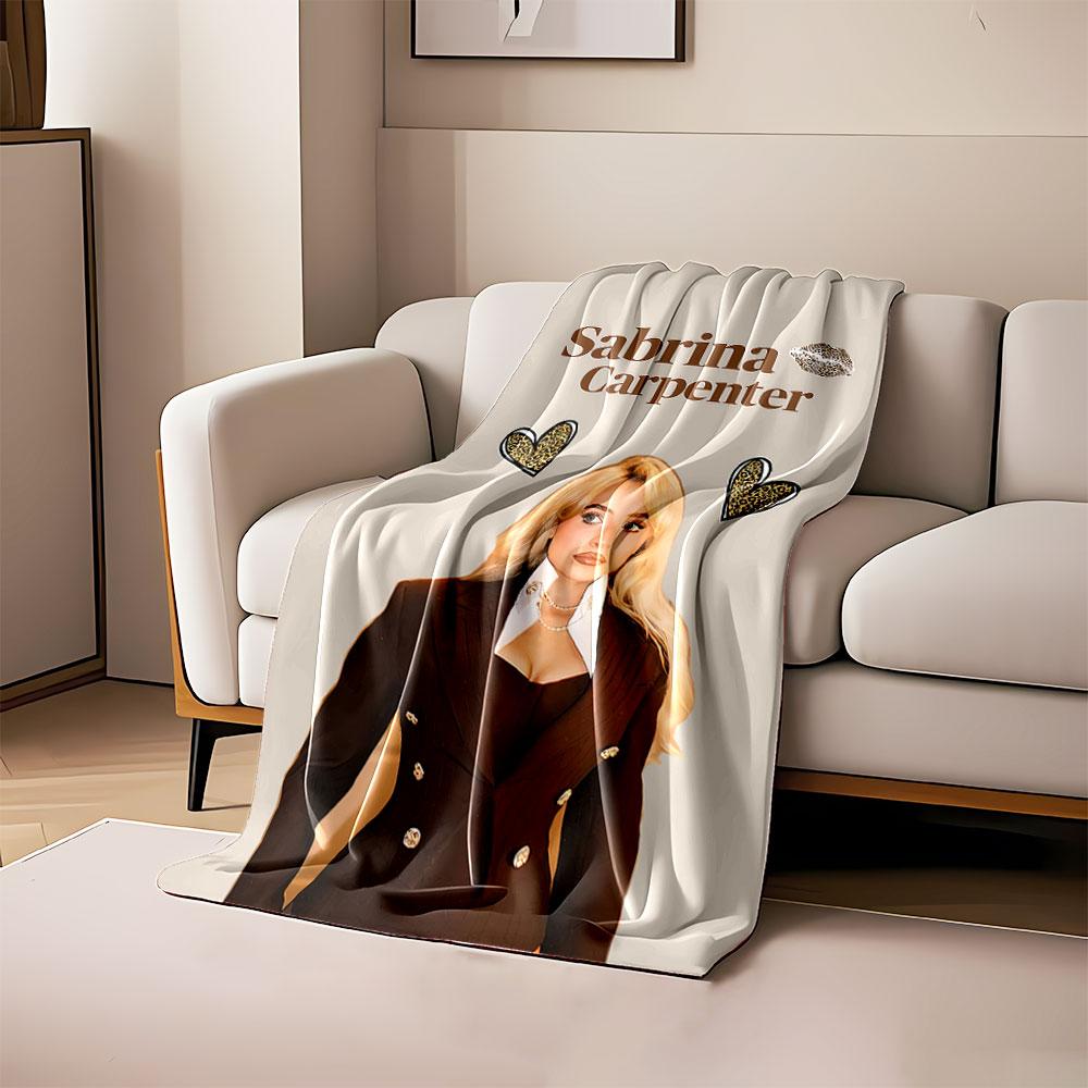 Leopard Heart Fashion Blanket for All Seasons Blanket Lunch Break Throw Gift