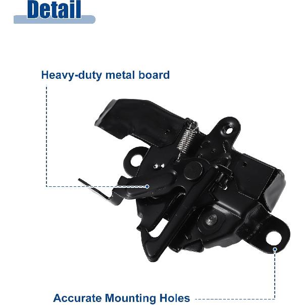 ACROPIX Car Hood Latch Lock Hood Latch Assembly Fit for Toyota Corolla 1.8L 2.4L 2009-2013 No.5351002330 - Pack of 1 Black