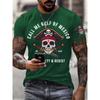 NEW Mens Gulf Of Mexico Print T Shirt Summer Short Sleeve TShirts Casual Tops