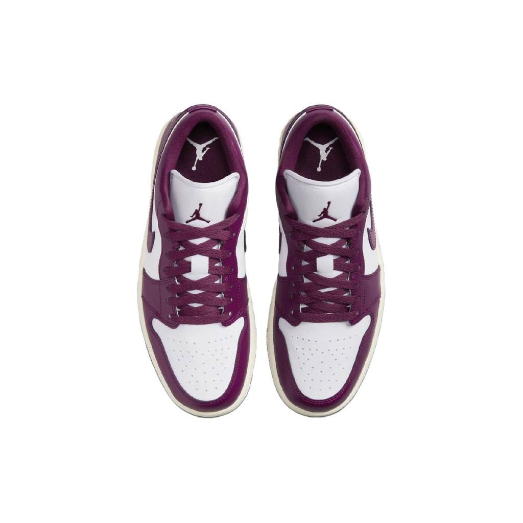 Air Jordan 1 Low Bordeaux Dámské Tenisky Fialová Bílá Plachetnicová DC0774-161