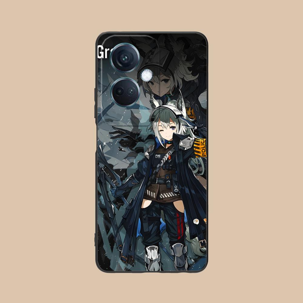 Arknights Grani Mattes TPU-Handyhülle für OPPO Reno 14 13 12 11 10 9 8 7 6 5 F T Pro 5G Bunte Druckabdeckung