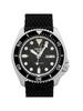 Seiko Men's automatic mechanical watch with silicone strap, SRPD73K2