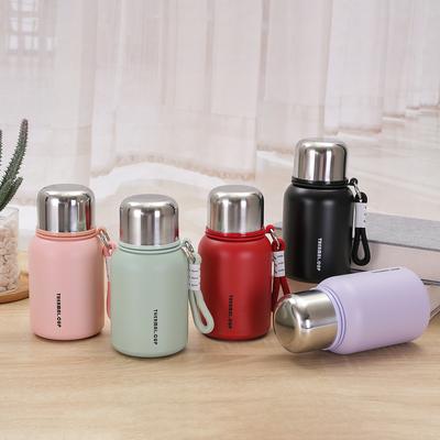 New 316 Stainless Steel Thermos Cup Double-layer Vacuum with Lifting Rope Portable Bouncing Cup Office with Lid Tea Cup