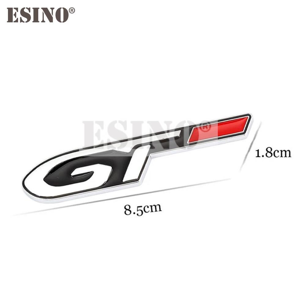 Auto Styling GT 3D Metall Zinklegierung Emblem Auto Plakette Karosserie Kotflügel Klebeemblem für Peugeot GT RCZ 308 508 3008 5008 R3