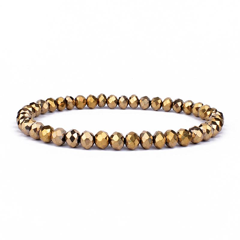 Mini Geslepen Kristal Armband Dames Luxe Kralen Dames Armband Mode 6/8mm 41kleur Kristallen Kralen Armband Vriendschap Sieraden