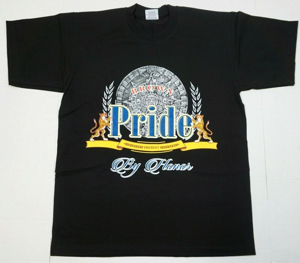 Футболка BROWN PRIDE Латино Америка Мексика Ацтекский Городской Стритвир Мужская Футболка Новая Унисекс Футболка XXXL