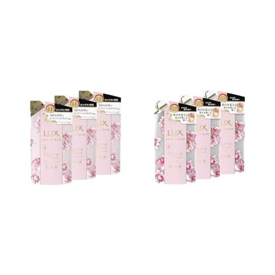 [Set purchase] [Bulk purchase] Luminique Happiness Bloom Shampoo Refill 350g x 3 pieces + [Bulk Purchase] (Lux) Luminique Happiness Bloom Treatment
