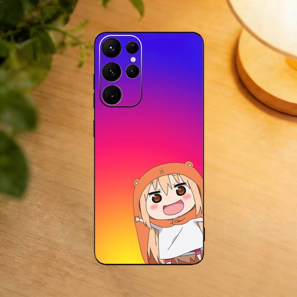 Mimouto!Umaru-Chan Phone Case For Samsung S25,24,23,22,30,21,10,9,Ultra,Plus,Lite Soft Black Case