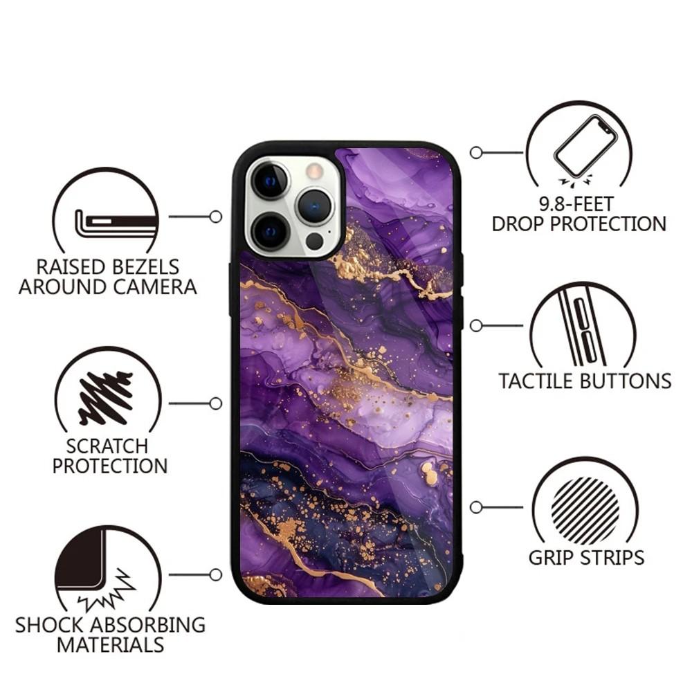 Marble Pattern Art Phone Case For iPhone 16,15,14,13,12,11,Plus,Pro,Max,Mini Magsafe Magnetic Wireless Charging