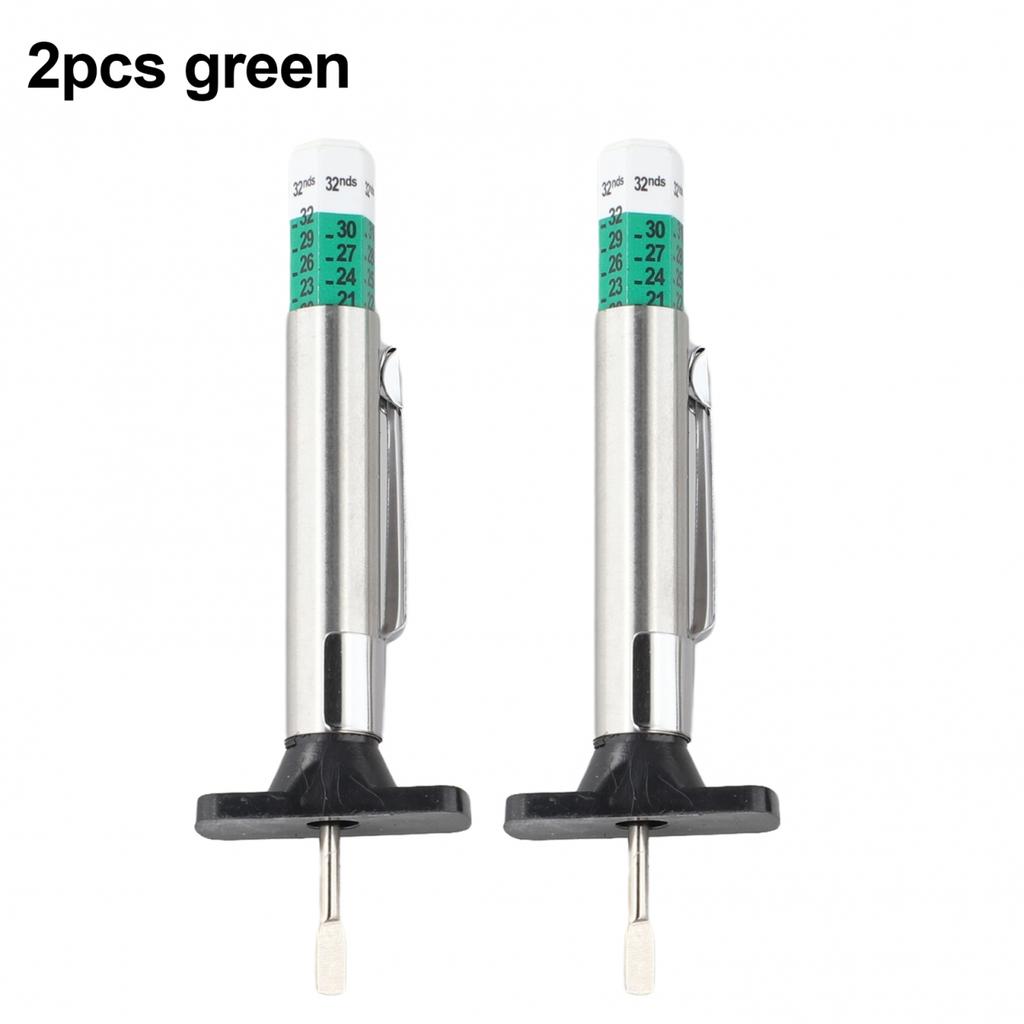 Color-Coded Indicator Tire Tread Depth Gauge Tyre Measuring Tool