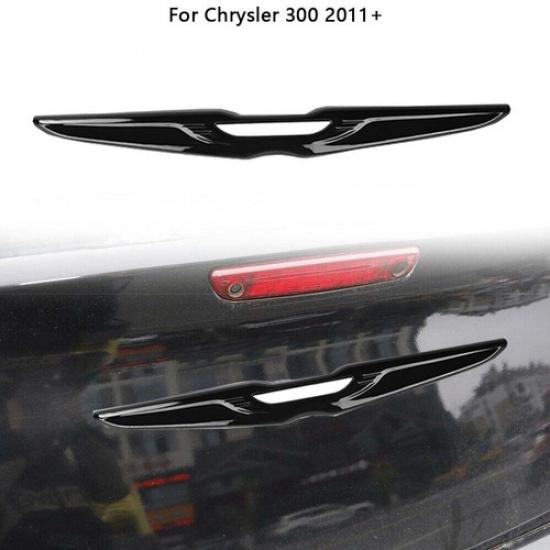 Глянцевая черная накладка на задний логотип автомобиля для Chrysler 300 2011+ Аксессуары