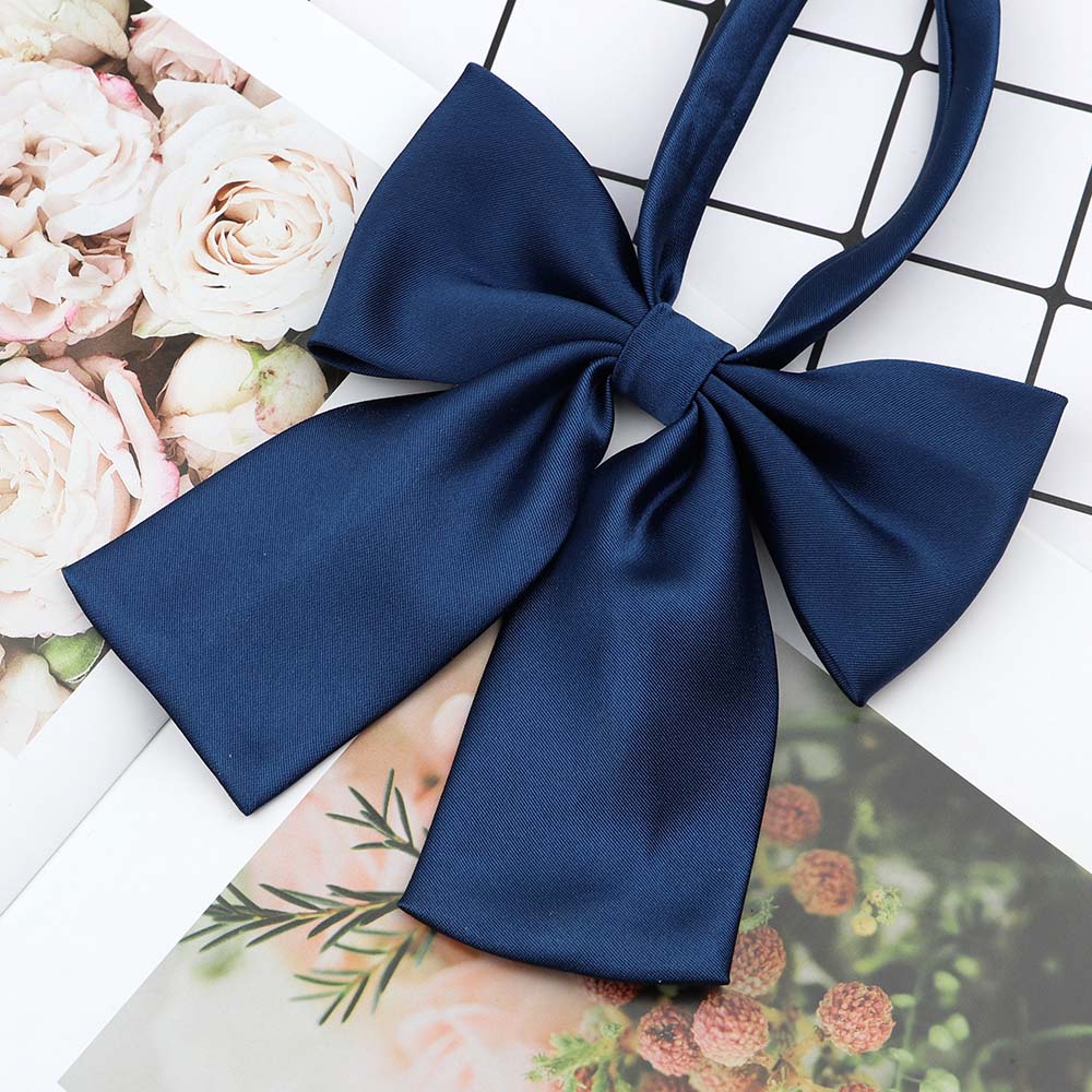 Perfect Match Colorful Women‘S Shirts Bowtie Ladies Girl School Wedding Party Bowknot Pink Bule Black Classic Butterfly Knot Suits Accessories